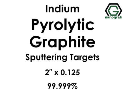 Nanografi NG0ST02CA34 Carbon (C) (Pyrolytic Graphite) Sputtering Target, indium 99.999% 2" x 0.125"