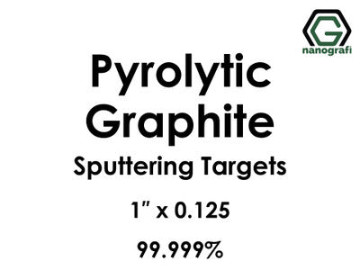 Nanografi NG0ST02CA26 Carbon (C) (Pyrolytic Graphite) Sputtering Target 99.999% 1" x 0.125"