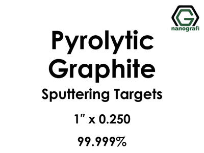 Nanografi NG0ST02CA27 Carbon (C) (Pyrolytic Graphite) Sputtering Target 99.999% 1" x 0.250"