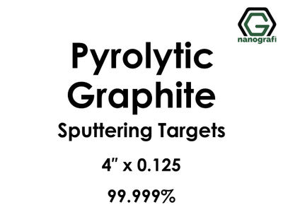 Nanografi NG0ST02CA32 Carbon (C) (Pyrolytic Graphite) Sputtering Target 99.999% 4" x 0.125"