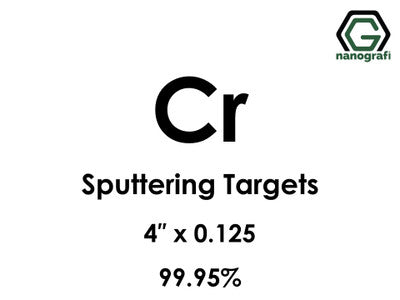Nanografi NG0ST01CH19 Chromium (Cr) Sputtering Target 99.95% 4" x 0.125"