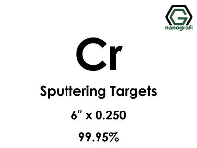 Nanografi NG0ST01CH22 Chromium (Cr) Sputtering Target 99.95% 6" x 0.250"
