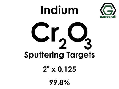 Nanografi NG0ST01CH33 Chromium Oxide (Cr2O3) Sputtering Target, indium 99.8% 2" x 0.125"