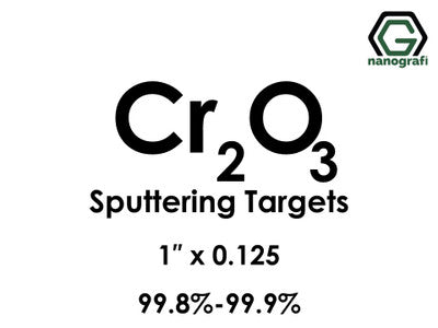 Nanografi NG0ST01CH26 Chromium Oxide (Cr2O3) Sputtering Target 99.8% 1" x 0.125"