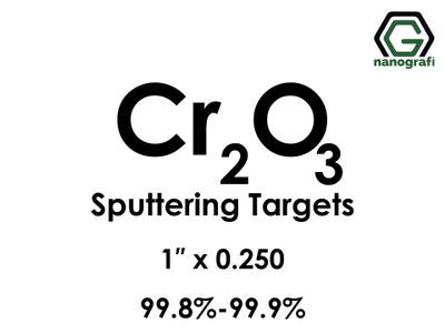 Nanografi NG0ST01CH27 Chromium Oxide (Cr2O3) Sputtering Target 99.8% 1" x 0.250"