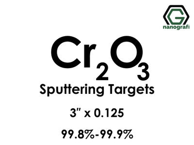 Nanografi NG0ST01CH30 Chromium Oxide (Cr2O3) Sputtering Target 99.8% 3" x 0.125"