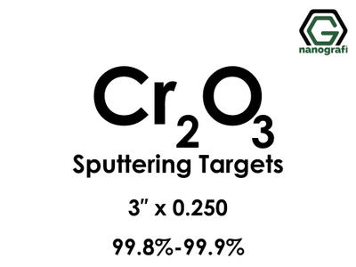 Nanografi NG0ST01CH31 Chromium Oxide (Cr2O3) Sputtering Target 99.8% 3" x 0.250"