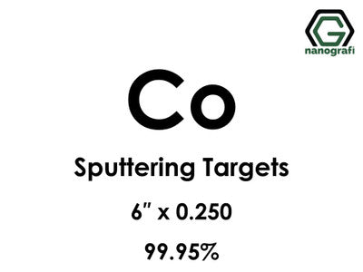Nanografi NG0ST01CO10 Cobalt (Co) Sputtering Target 99.95% 6" x 0.250"