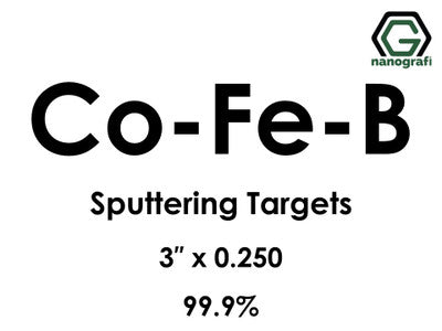 Nanografi NG0ST01CO22 Cobalt Iron Boron (Co-Fe-B) Sputtering Target 99.9% 3" x 0.250"