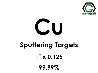 Nanografi NG0ST02CO01 Copper (Cu) Sputtering Target 99.99% 1" x 0.125"