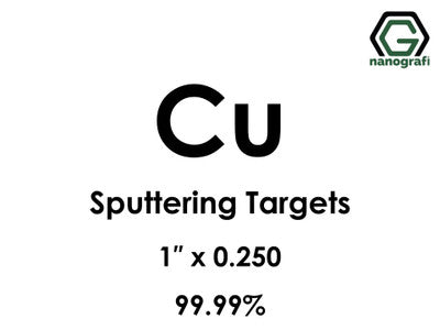 Nanografi NG0ST02CO03 Copper (Cu) Sputtering Target 99.99% 1" x 0.250"