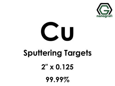 Nanografi NG0ST02CO05 Copper (Cu) Sputtering Target 99.99% 2" x 0.125"