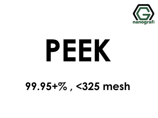 NG 6.04.05.Polyether Ether Ketone Micron Powder
Polyether Ether Ketone (PEEK) Micron Powder, Purity: 99.95+ %, Size: <325 mesh 5 g