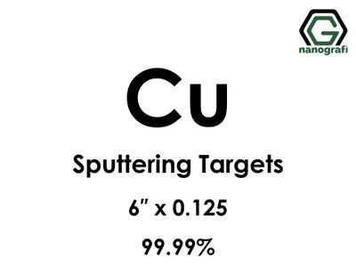 Nanografi NG0ST02CO18 Copper (Cu) Sputtering Target 99.99% 6" x 0.125"