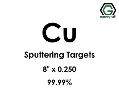 Nanografi NG0ST02CO24 Copper (Cu) Sputtering Target 99.99% 8" x 0.250"