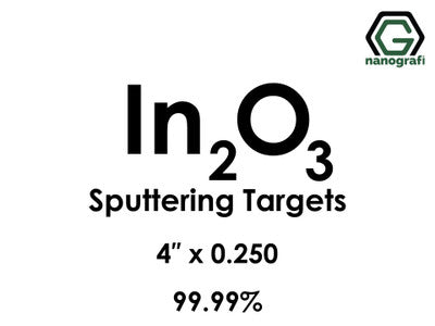 Nanografi NG0ST01IN42 Indium Oxide (In2O3) Sputtering Target 99.99% 4" x 0.250"