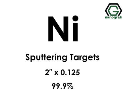 Nanografi NG0ST01NI04 Nickel (Ni) Sputtering Target 99.9% 2" x 0.125"