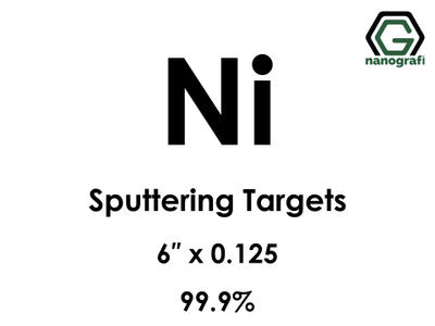 Nanografi NG0ST01NI23 Nickel (Ni) Sputtering Target 99.9% 6" x 0.125"