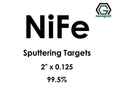 Nanografi NG0ST01NI52 Nickel Iron (Ni-Fe) Sputtering Target 99.5% 2" x 0.125"