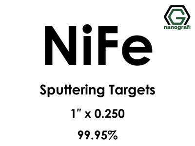 Nanografi NG0ST01NI51 Nickel Iron (Ni-Fe) Sputtering Target 99.95% 1" x 0.250"