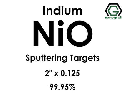 Nanografi NG0ST01NI76 Nickel Oxide (NiO) Sputtering Target, indium 99.95% 2" x 0.125"
