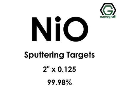 Nanografi NG0ST01NI63 Nickel Oxide (NiO) Sputtering Target 99.98% 2" x 0.125"