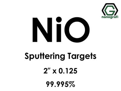 Nanografi NG0ST01NI64 Nickel Oxide (NiO) Sputtering Target 99.995% 2" x 0.125"