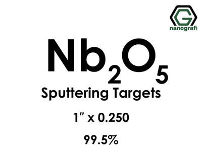 Nanografi NG0ST02NI33 Niobium Oxide (Nb2O5) Sputtering Target 99.5% 1" x 0.250"