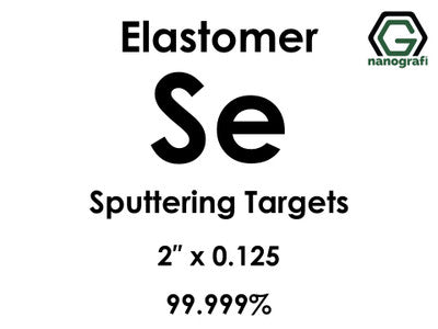Nanografi NG0ST01SE09 Selenium (Se) Sputtering Target, elastomer 99.999% 2" x 0.125"
