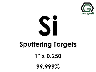 Nanografi NG0ST01SI36 Silicon (Si) Sputtering Target, undoped 99.999% 1" x 0.250"