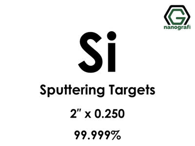 Nanografi NG0ST01SI38 Silicon (Si) Sputtering Target, undoped 99.999% 2" x 0.250"