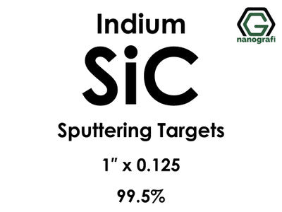 Nanografi NG0ST01SI60 Silicon Carbide (SiC) Sputtering Target, indium 99.5% 1" x 0.125"