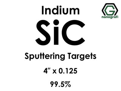 Nanografi NG0ST01SI64 Silicon Carbide (SiC) Sputtering Target, indium 99.5% 4" x 0.125"