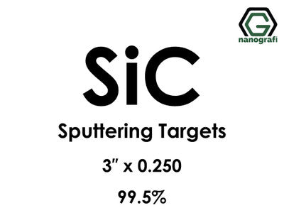 Nanografi NG0ST01SI57 Silicon Carbide (SiC) Sputtering Target 99.5% 3" x 0.250"