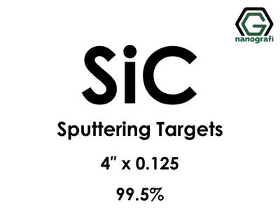 Nanografi NG0ST01SI58 Silicon Carbide (SiC) Sputtering Target 99.5% 4" x 0.125"
