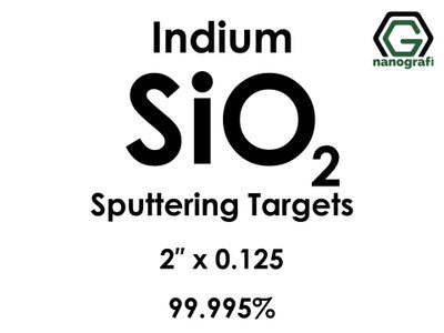 Nanografi NG0ST01SI78 Silicon Dioxide (SiO2) Sputtering Target, Fused Quartz, indium 99.995% 2" x 0.125"