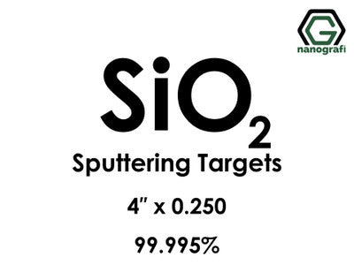 Nanografi NG0ST01SI72 Silicon Dioxide (SiO2) Sputtering Target, Fused Quartz 99.995% 4" x 0.250"