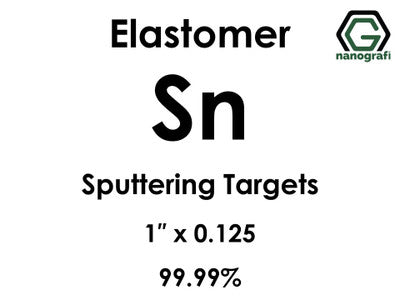 Nanografi NG0ST01SN14 Tin (Sn) Sputtering Target, elastomer 99.99% 1" x 0.125"