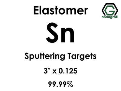 Nanografi NG0ST01SN16 Tin (Sn) Sputtering Target, elastomer 99.99% 3" x 0.125"