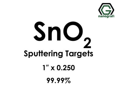 Nanografi NG0ST01SN18 Tin Oxide (SnO2) Sputtering Target 99.99% 1" x 0.250"