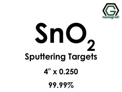 Nanografi NG0ST01SN24 Tin Oxide (SnO2) Sputtering Target 99.99% 4" x 0.250"