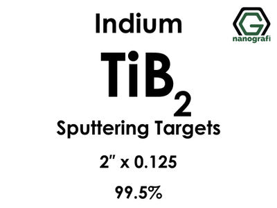 Nanografi NG0ST01TI42 Titanium Boride (TiB2) Sputtering Target, indium 99.5% 2" x 0.125"