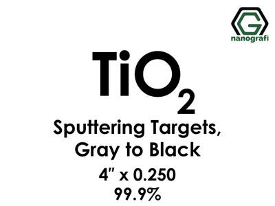 Nanografi NG0ST01TI66 Titanium Dioxide (TiO2) Sputtering Target 99.9% 4" x 0.250"