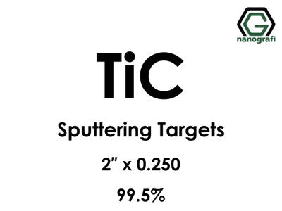 Nanografi NG0ST01TI45 Titanium Carbide (TiC) Sputtering Target 99.5% 2" x 0.250"