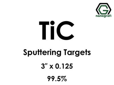 Nanografi NG0ST01TI46 Titanium Carbide (TiC) Sputtering Target 99.5% 3" x 0.125"