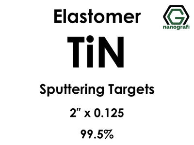 Nanografi NG0ST02TI11 Titanium Nitride (TiN) Sputtering Target, elastomer 99.5% 2" x 0.125"