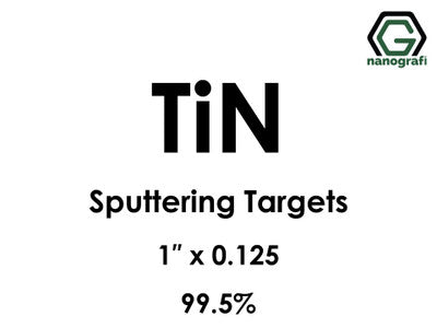 Nanografi NG0ST02TI02 Titanium Nitride (TiN) Sputtering Target 99.5% 1" x 0.125"