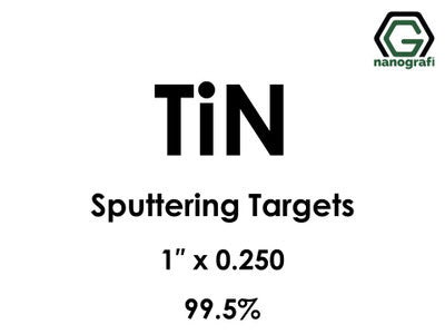 Nanografi NG0ST02TI03 Titanium Nitride (TiN) Sputtering Target 99.5% 1" x 0.250"