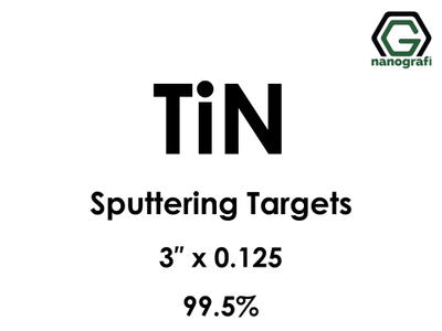 Nanografi NG0ST02TI06 Titanium Nitride (TiN) Sputtering Target 99.5% 3" x 0.125"