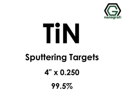 Nanografi NG0ST02TI09 Titanium Nitride (TiN) Sputtering Target 99.5% 4" x 0.250"